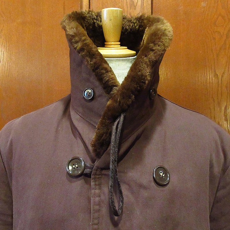 ビンテージ Weekend Max Mara 羊革 ムートンコート 濃茶 38