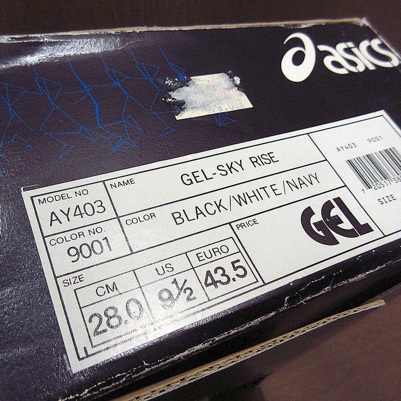 ビンテージ80's90's○箱付きDEADSTOCK ASICS GEL-SKY RISEスニ