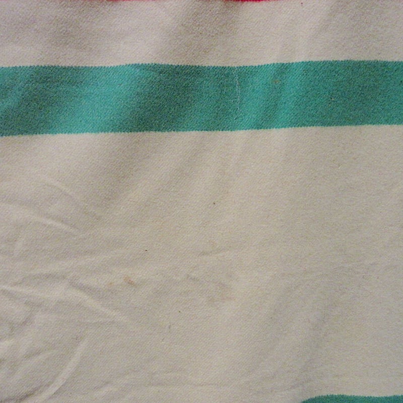 ビンテージ Golden Dawn マルチボーダー ウール ブランケット 特大 ビンテージ マルチボーダー ウールブランケット 実寸(150x193位