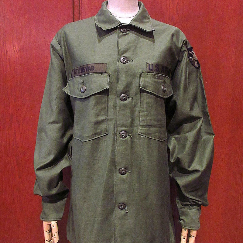 ビンテージ70's○DEADSTOCK U.S.ARMY OG-107コットンサテン