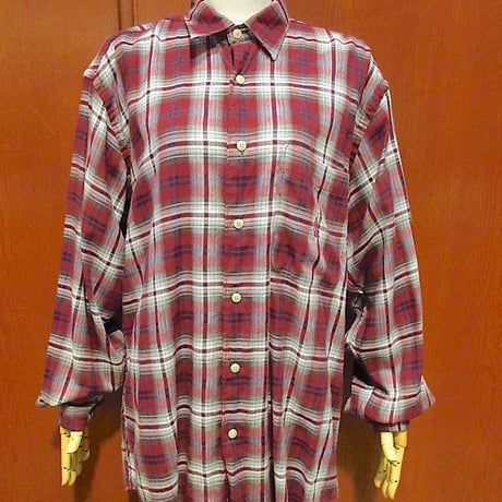 ビンテージ90's●nauticaチェック長袖シャツsize M/M●220605r5-m-lssh-ot古着ノーティカトップスUSA