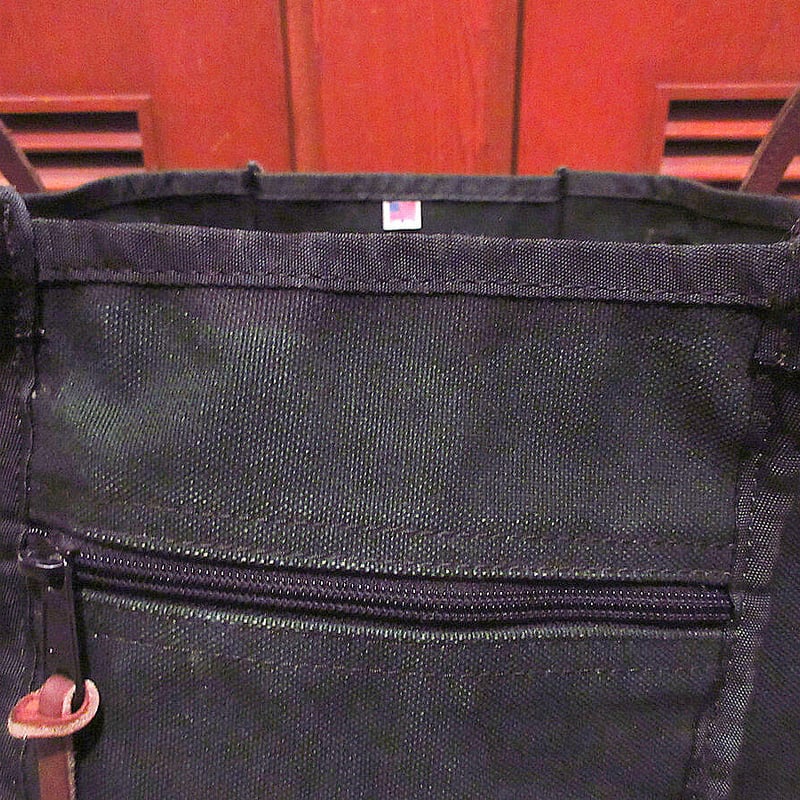 J.W. HULME CO.レザー×キャンバストートバッグ緑×茶○210706s8-bag-t