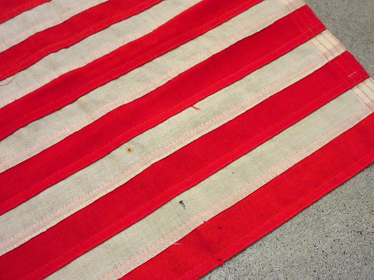 ビンテージ40's○48星アメリカ星条旗 約42cm×約78cm○210722j9-sign