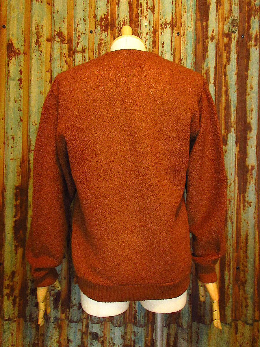 ビンテージ60's○Kandahar Vネックモヘアセーター茶size M ビンテージ60's○Kandahar Vネックモヘアセーター茶size M