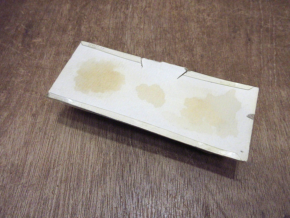 ビンテージ50's60's○DEADSTOCKクリップ式蝶ネクタイ焦げ茶