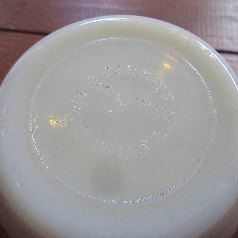 50年代 コーニング US.NAVY ウォッチマグ＆プレートセット ミルクガラス コーニング ネイビー・ウォッチ マグ ハンドルレス THE BIG