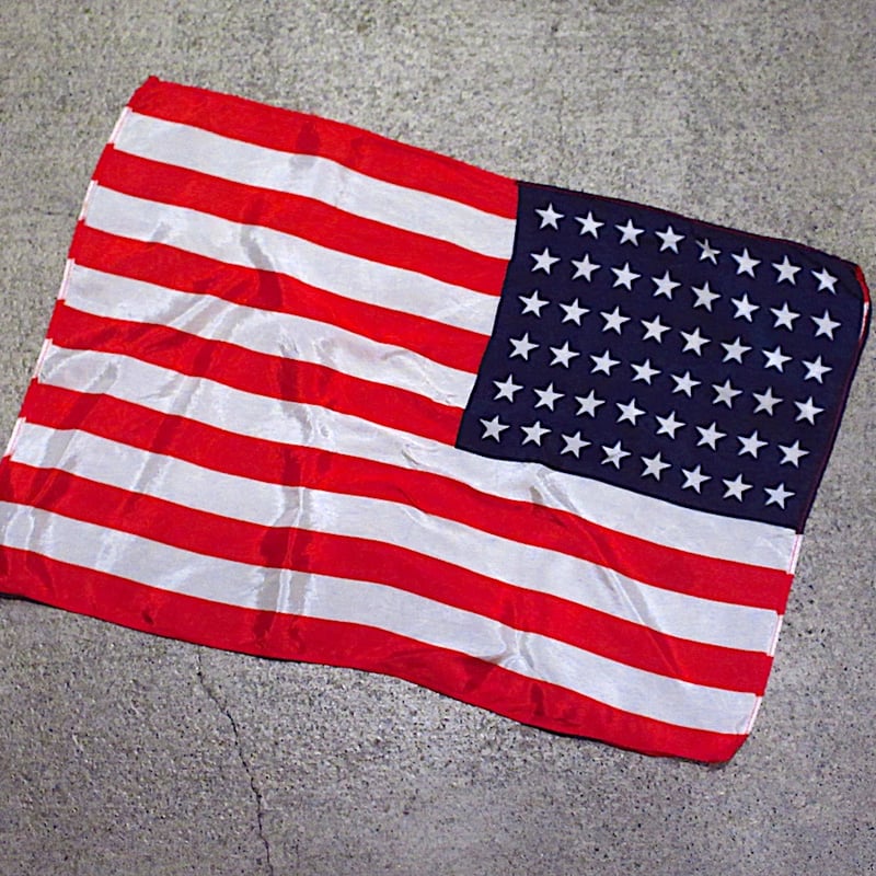 ビンテージ40's50's○48星アメリカ星条旗size 約29.5cm×約42cm○2512