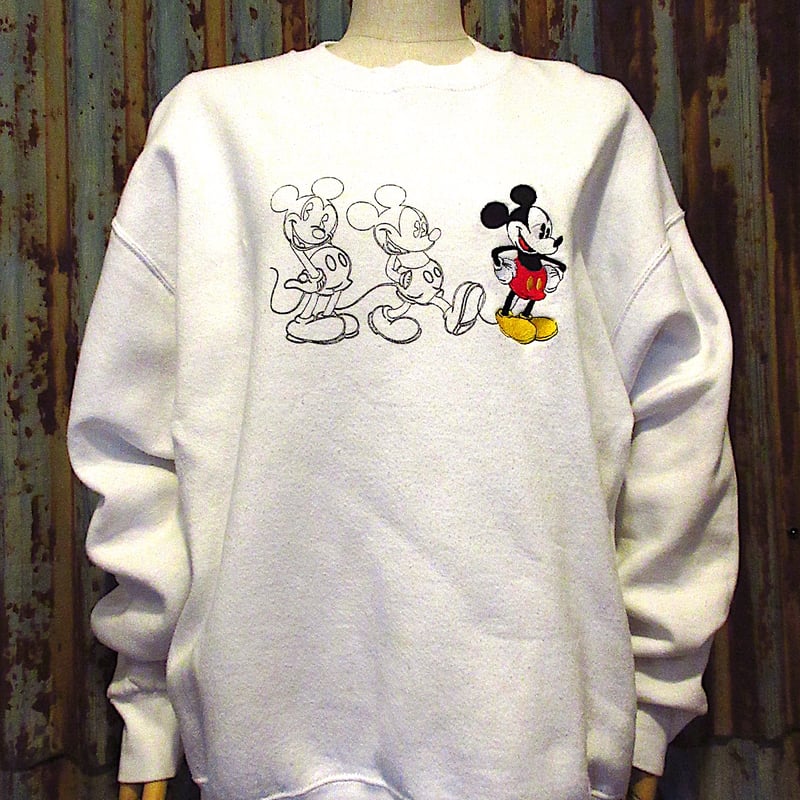 キムタク着用】白靴ミッキー1970s ヴィンテージ古着 Disney Tシャツ