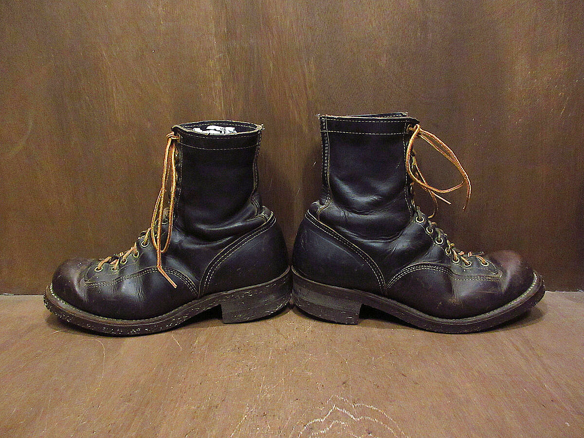 ビンテージ-70's○レースアップワークブーツ茶芯size 26cm ビンテージ-70's○レースアップワークブーツ茶芯size 26cm