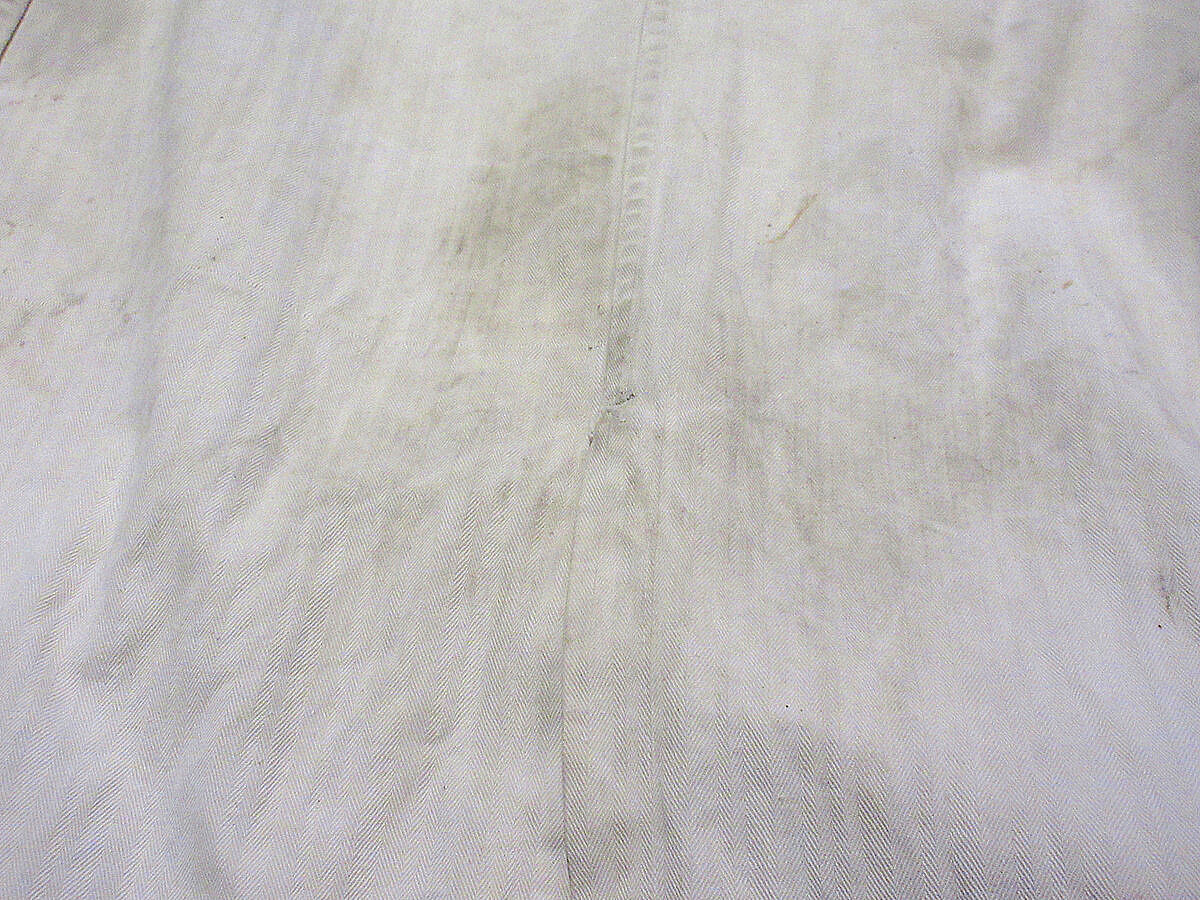 vintage Dickson ショップコート チェーンステッチ ビンテージ40's50's○Unitogチェーンステッチ刺繍HBTワークショップ