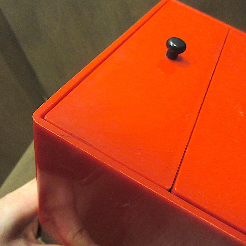 ビンテージ○InterDesignプラスチックミニボックス赤B○260331n7-bxs