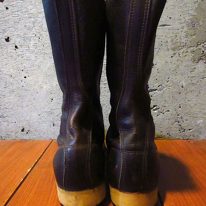 ビンテージ40's50's○DEADSTOCK Chippewaロガーブーツ焦げ茶○25081