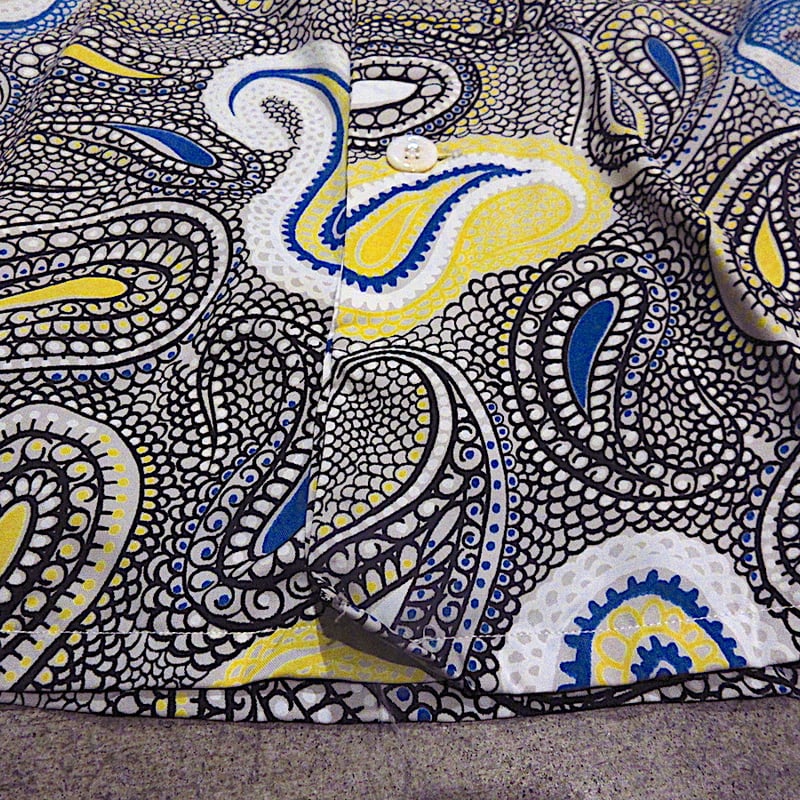 ビンテージ50's○DEADSTOCK TEXTRONペイズリー柄レーヨン