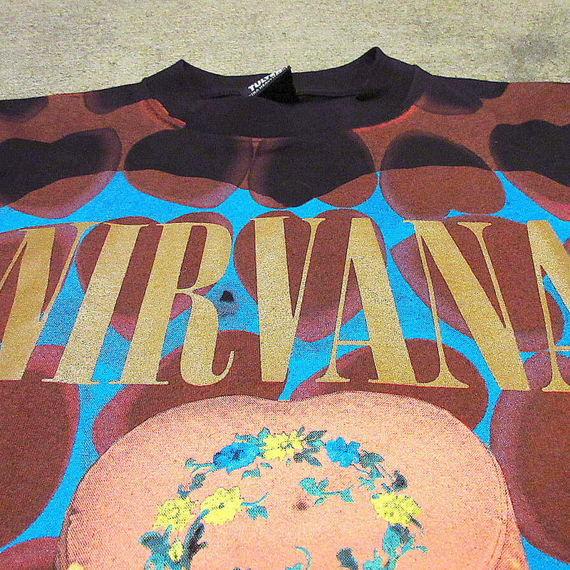 ビンテージ90's○DEADSTOCK NIRVANA Heart Shaped Boxコット...