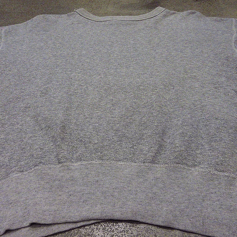 ビンテージ60's○HANESPORT前Vコットンスウェット霜降りグレーsize L