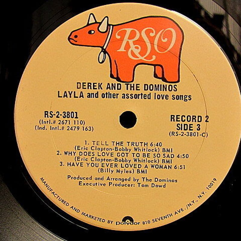DEREK AND THE DOMINOS○LAYLAシュリンク付き2LP RSO Recor