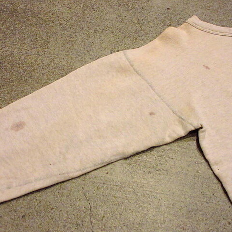 ビンテージ50's○ステンシル入り前Vスウェットシャツ○201113s2-m-sws