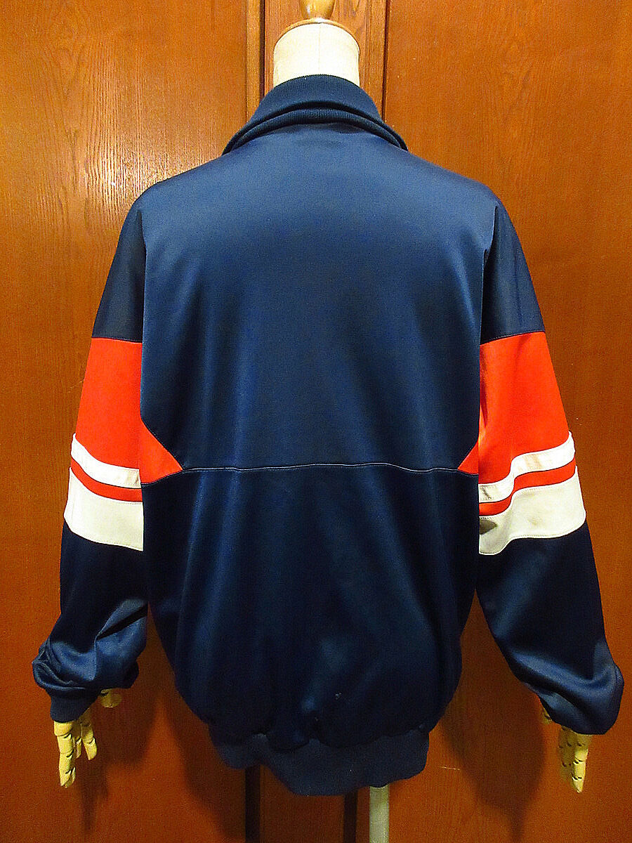 ビンテージ80's○adidasトリコロールジャージsize M○210326f4-m
