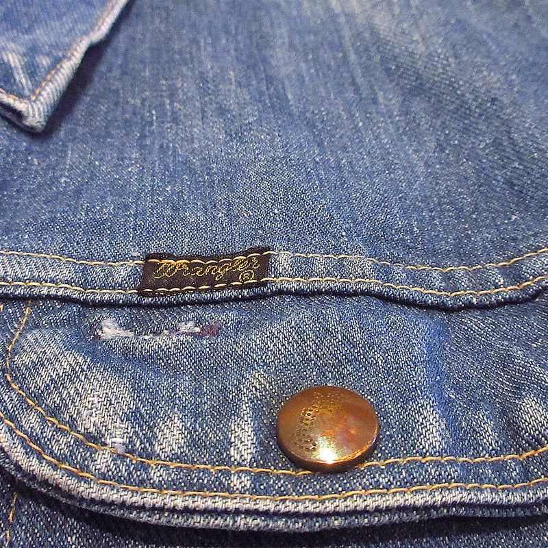 ビンテージ60's70's○Wrangler 124MJデニムジャケットsize 40○210...