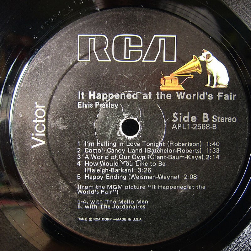 ELVIS PRESLEY○IT HAPPENED AT THE WORLD'S FAIR R