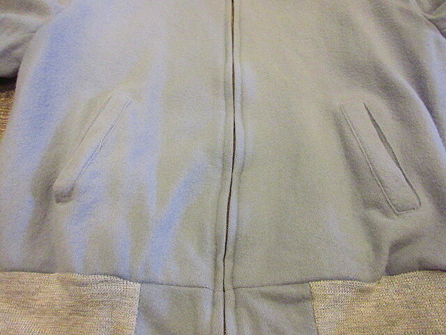 ビンテージ50's○CAMPUSジップアップウールスポーツジャケット水色size