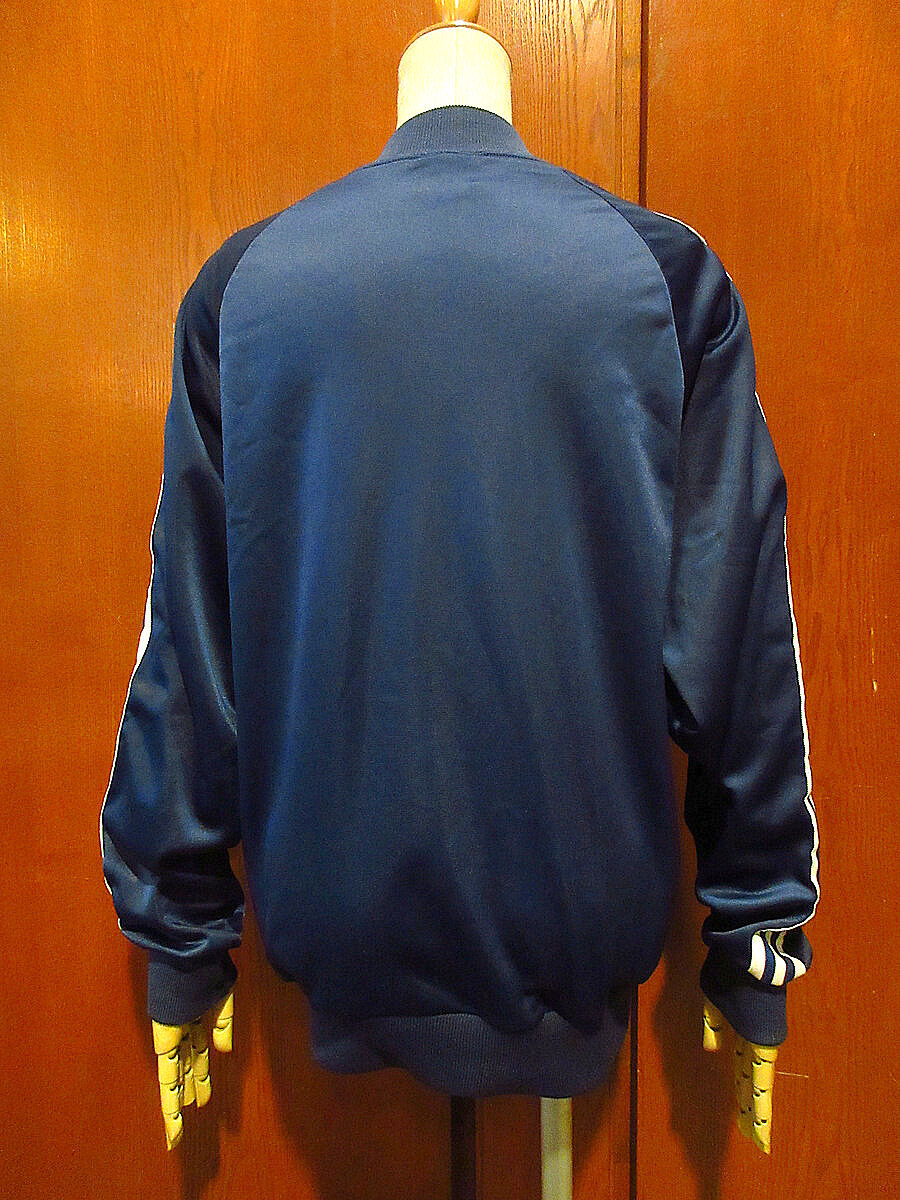ビンテージ80's○adidas ATP KEYROLANジップアップジャージ紺×白size