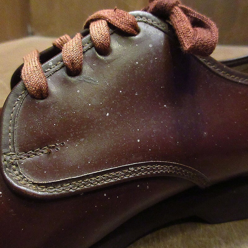 ビンテージ70's○DEADSTOCK CITY CLUBプレーントゥシューズ赤茶 ビンテージ70's○DEADSTOCK CITY CLUBプレーントゥシューズ赤茶