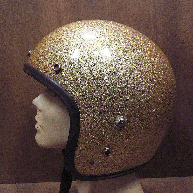ビンテージ60's○ジェットヘルメットメタリックゴールド ビンテージ60's○ジェットヘルメットメタリックゴールド