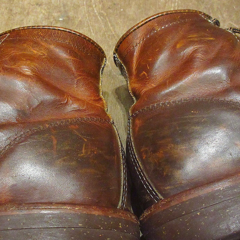 ビンテージ80's○CHIPPEWAプレーントゥワークブーツ茶size 9.5D○230322