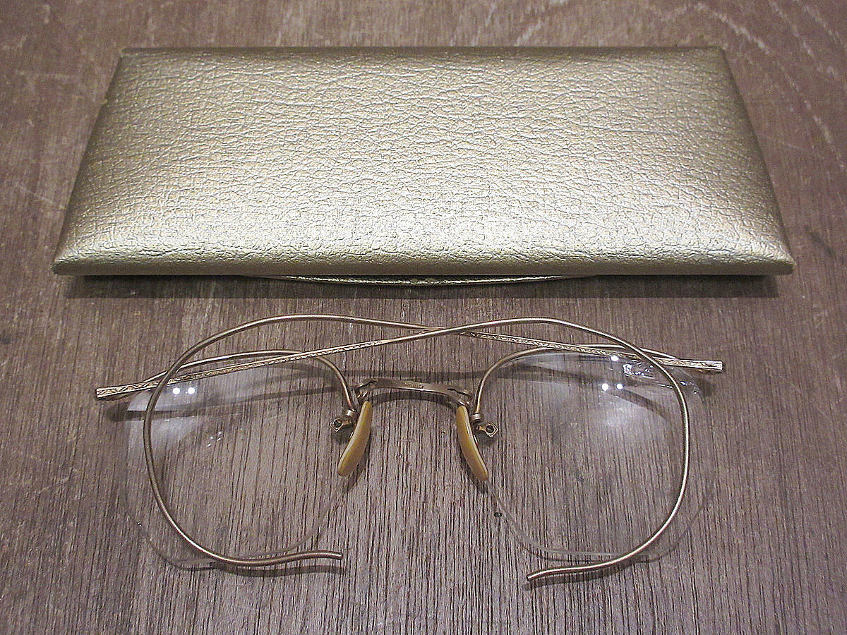 ビンテージ40's○ケース付きAmerican Optical 1/10 12KGF NUMO