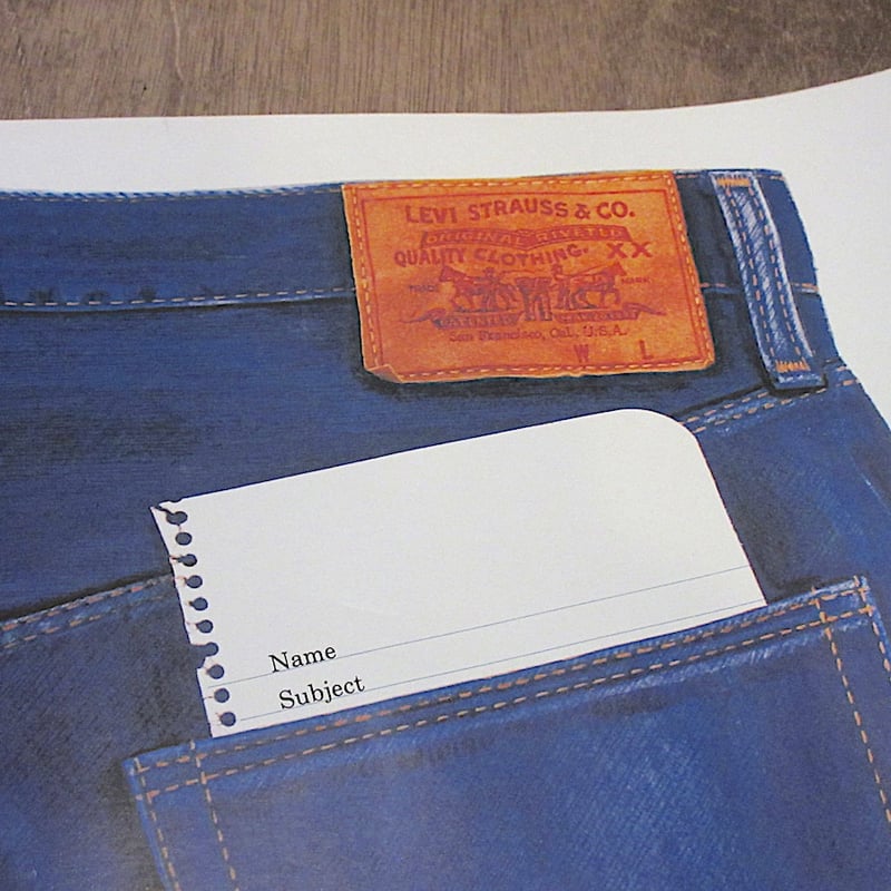 ビンテージ70's○Levi's BIG E 501アドバタイジングポスターA○260225z