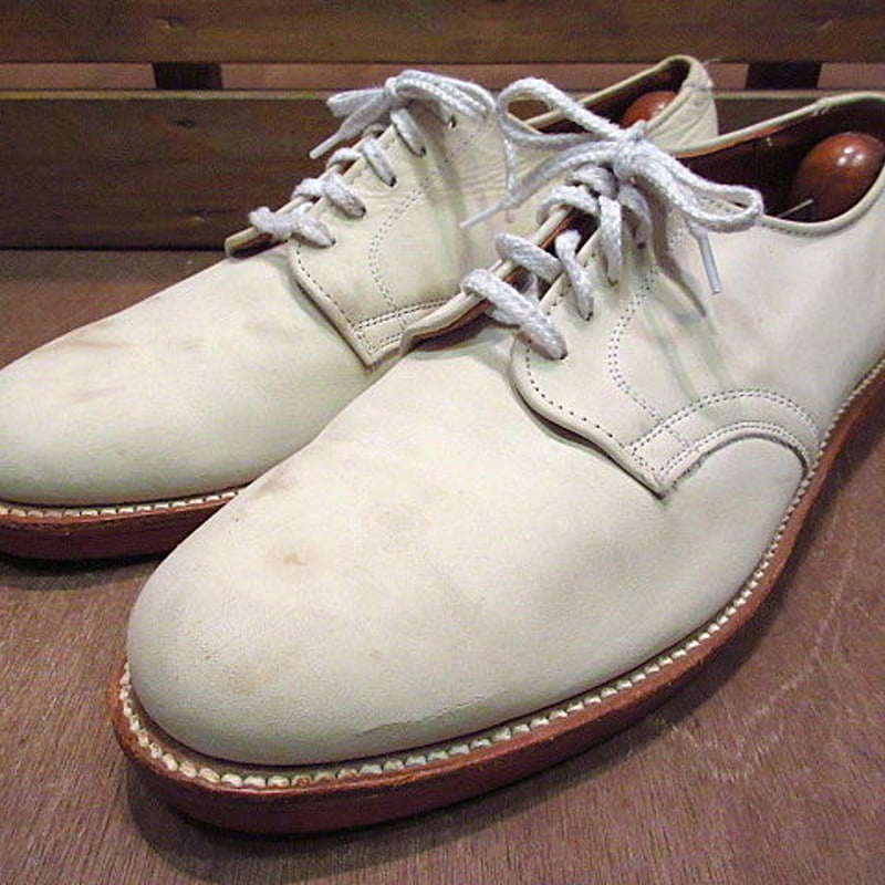 ビンテージ○Walk Overホワイトバックス8 E/C○200719n3-m-dshs-26