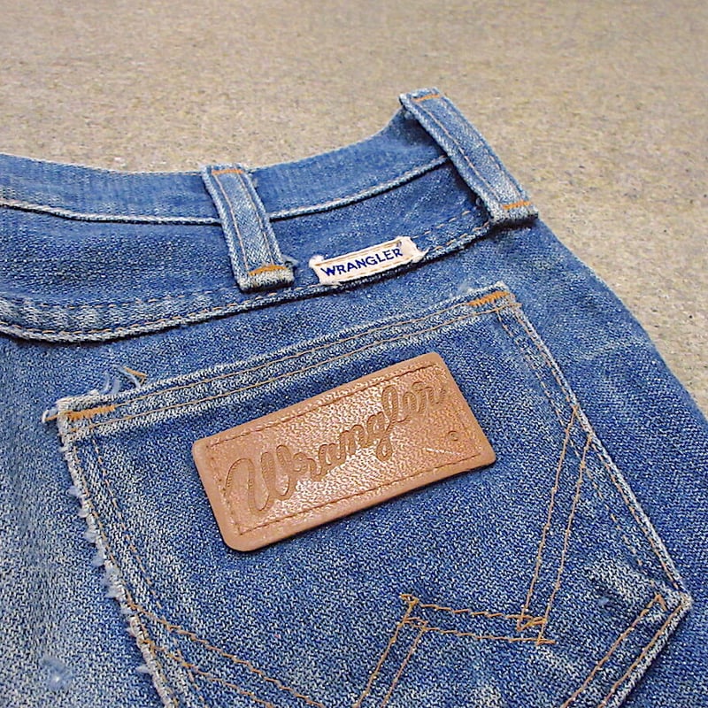 ビンテージ70's○Wranglerキッズブーツカットジーンズ実寸W65cm