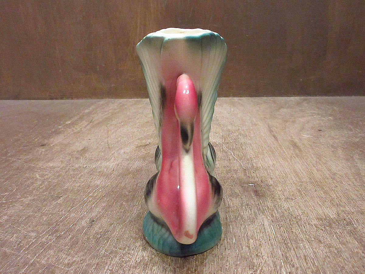 ビンテージ50's○フラミンゴセラミックプランター○240714i6-otclct