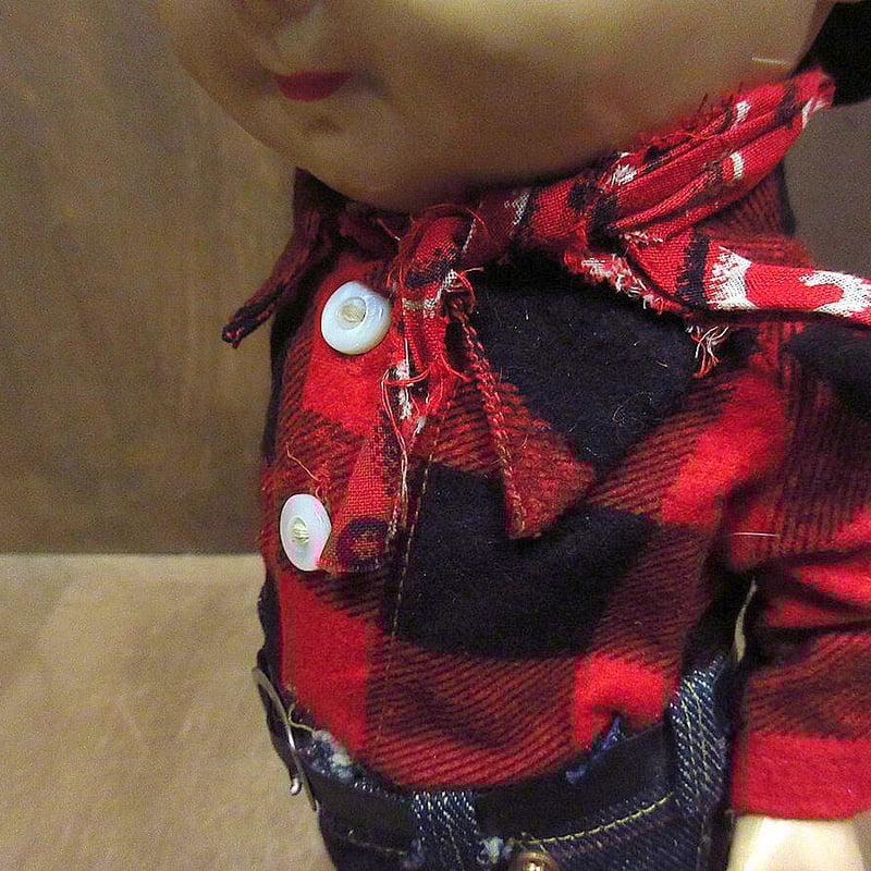ビンテージ50's○Buddy Leeドールカウボーイ○220129s6-doll 1950s