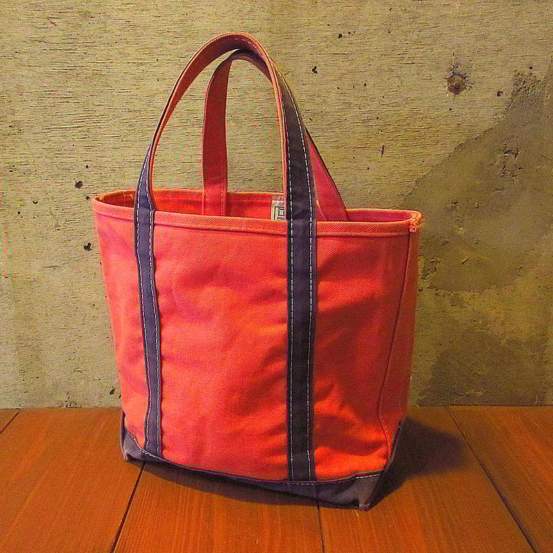 ビンテージ90's○L.L.Beanキャンバストートバッグ赤×紺 ビンテージ90's○L.L.Beanキャンバストートバッグ赤×紺