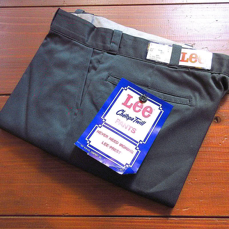ビンテージ70's○DEADSTOCK Lee Chetopa Twillワークパンツ表記W3