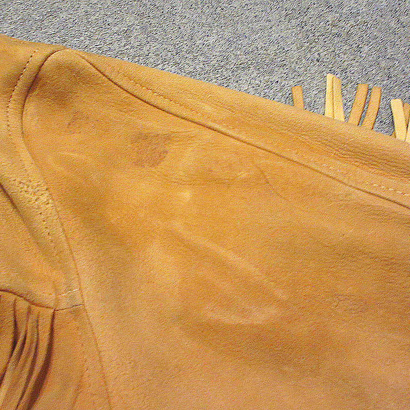 BERMAN BUCKSKIN prentice フリンジ ヴィンテージ　70s ビンテージ~70's○BERMAN BUCKSKIN CO.ディアスキンスウェードフリンジ