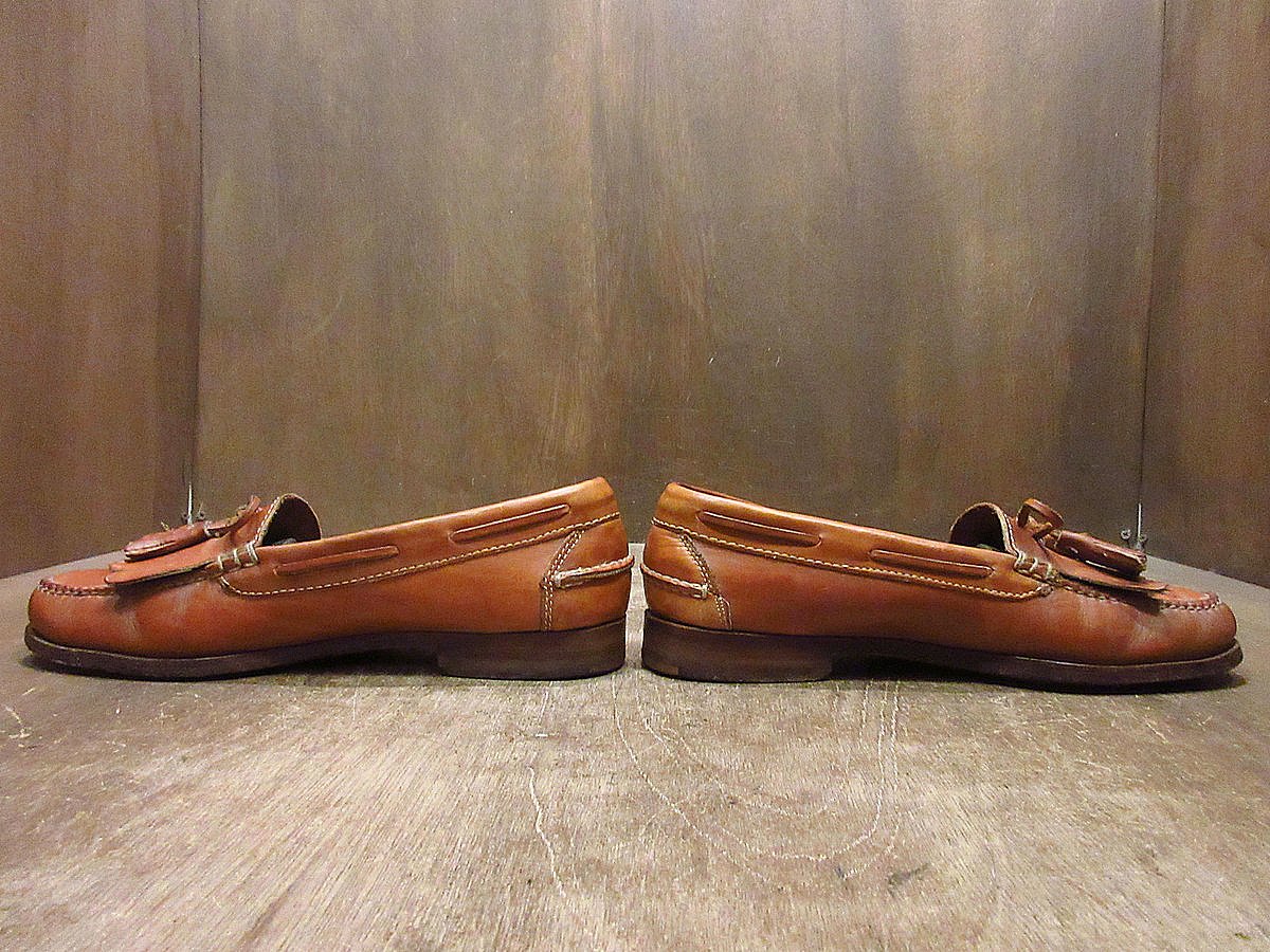 【Cole Haan】タッセルローファー ブラウン 25.5 未使用級 ※箱付き ビンテージ○COLE-HAANタッセルローファー茶size 9C○240303i2-m