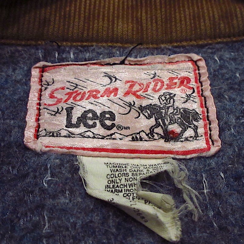 ビンテージ80's○Lee STORM RIDER裏地ブランケットデニム