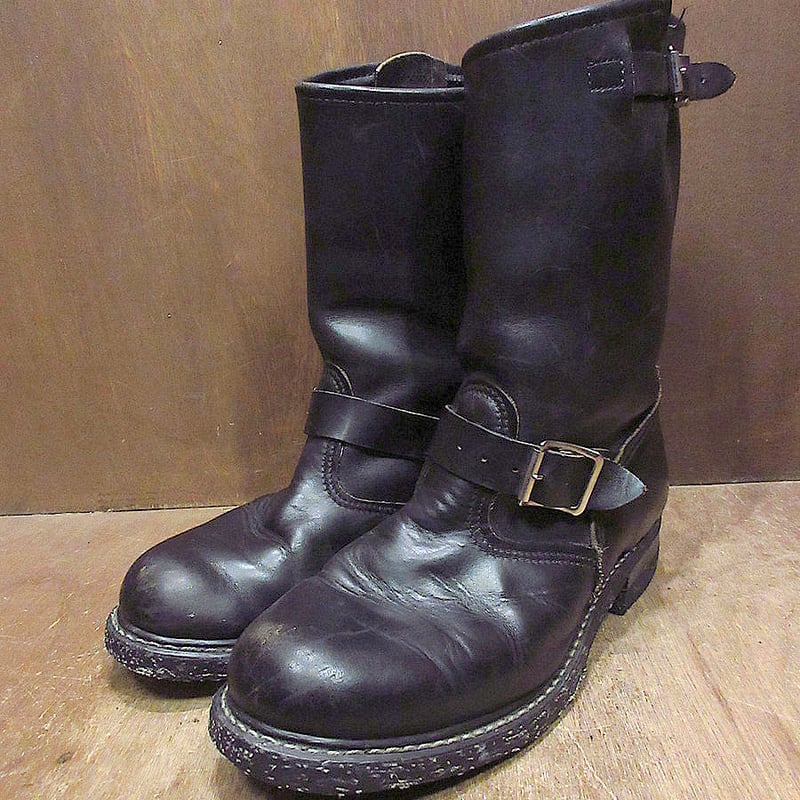ビンテージ70's○エンジニアブーツ黒size 9M○241206j1-w-bt ビンテージ70's○エンジニアブーツ黒size 9M○241206j1-w-bt