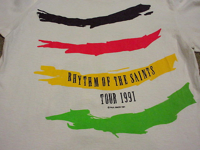 その他ブランド / PAUL SIMON Rythm of The Saints 91年ツアーT/Tシャツ/XL ビンテージ90's○PAUL SIMON 