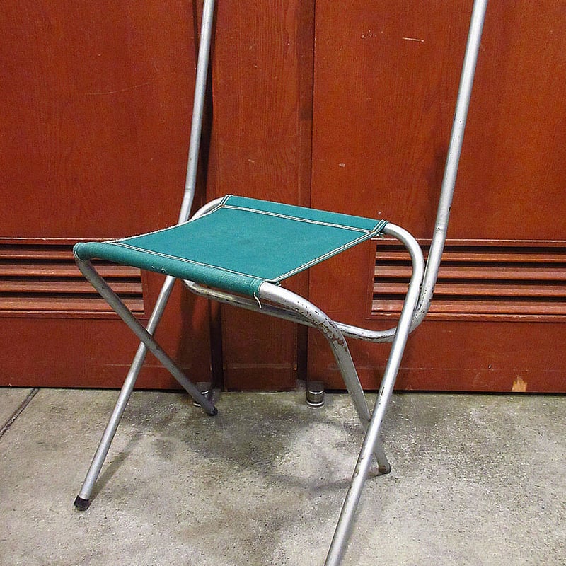 ビンテージ~70's○CAL-DAKアウトドアフォールディングチェア緑B
