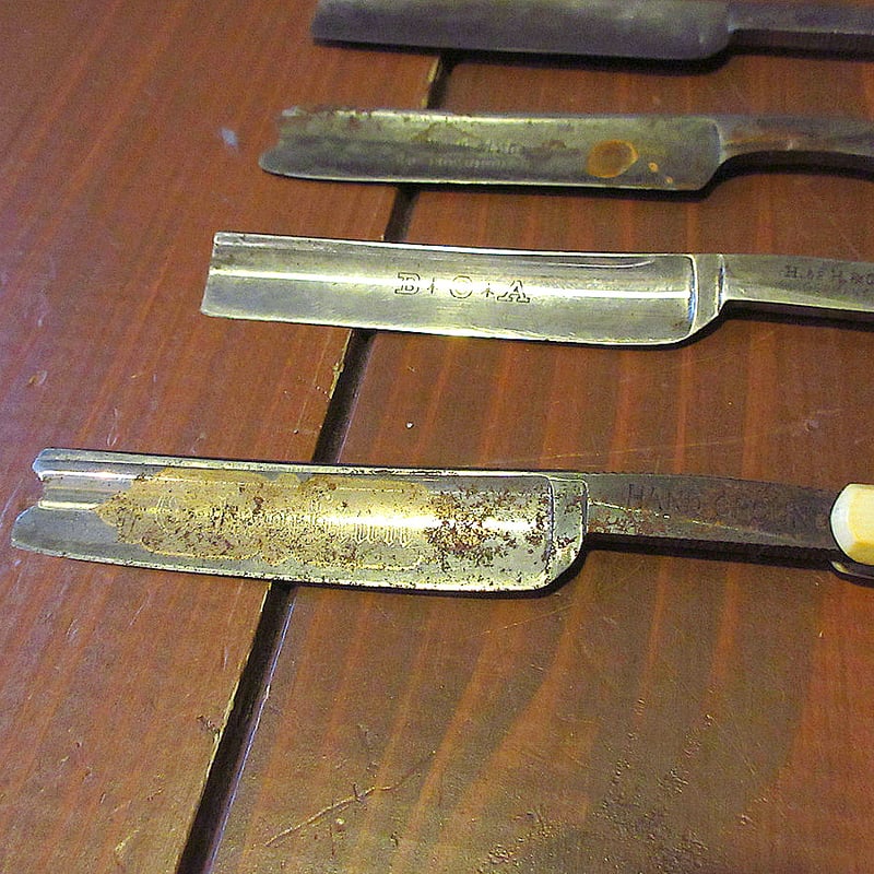 ビンテージ○折りたたみ式カミソリ5本セット○240501j1-otclc