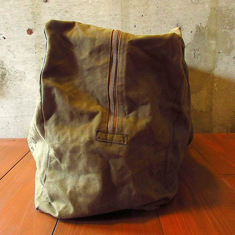 ビンテージ40's○U.S. NAVYステンシル入りパラシュートトラベリング