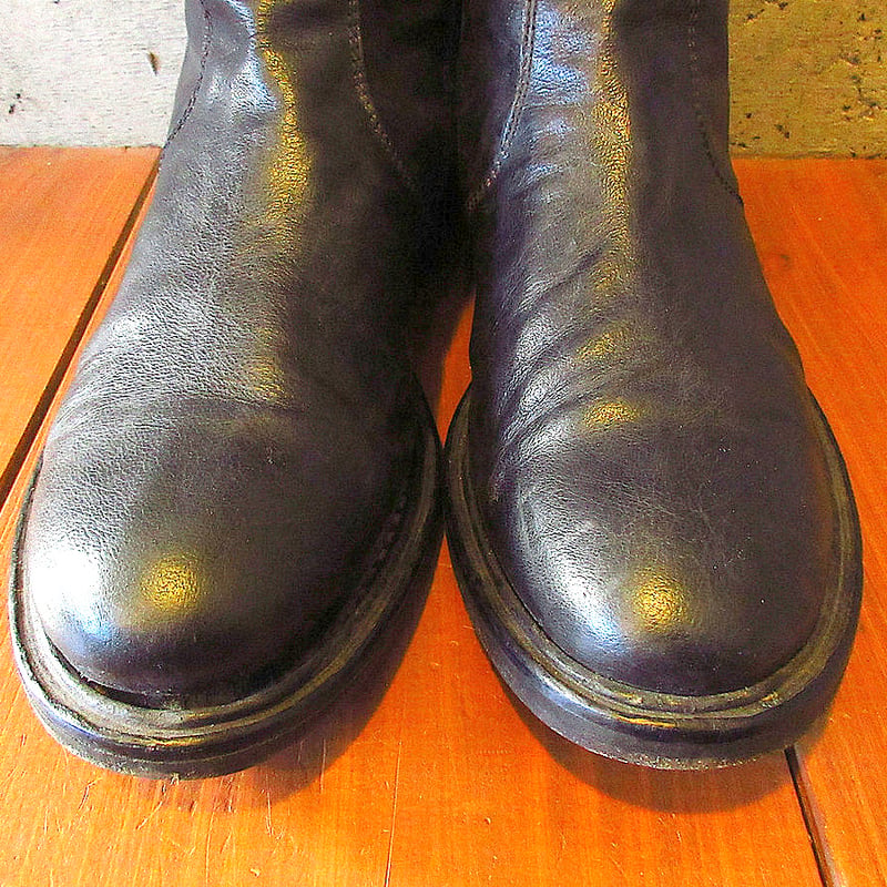 ビンテージ○TRAPPERサイドジップレザーブーツ黒 size 41○240304k3-m-b