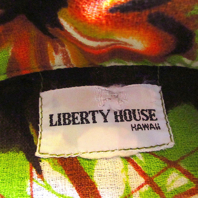 70s ビンテージ ながけれ Liberty House アロハシャツ TIKI