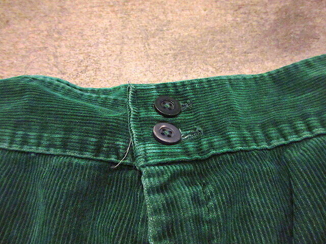 ビンテージ70's○Levi'sレディースコーデュロイフレアパンツ緑