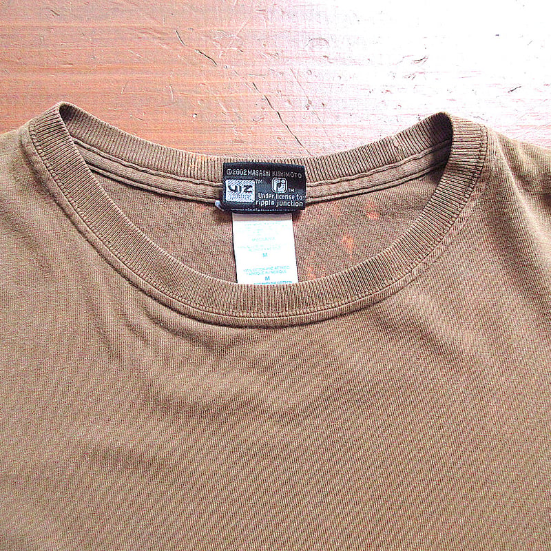 2000's○NARUTO我愛羅プリントTシャツ茶size M○250611k4-m-tsh-