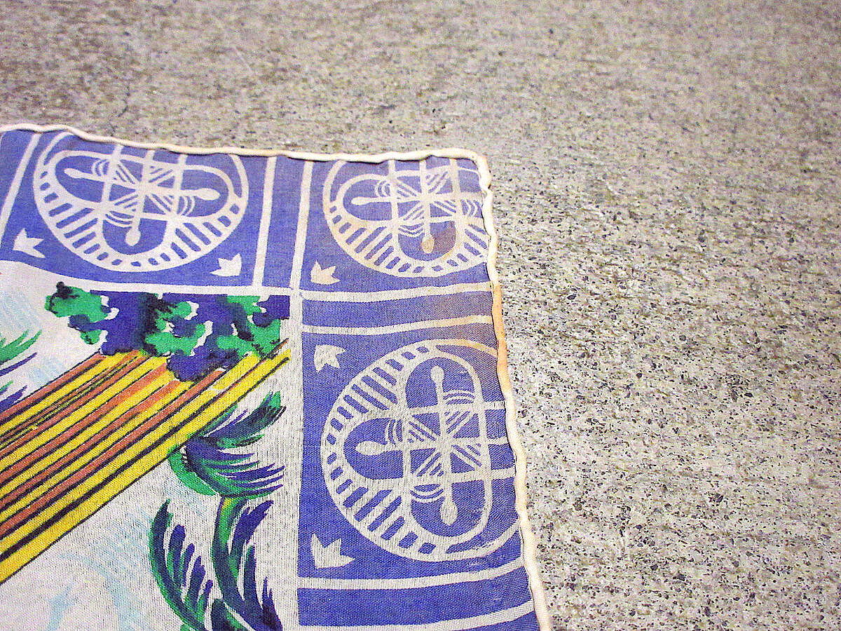 沖縄 地図 スーベニアスカーフ　ビンテージ 1950年台 m17863066749_1.jpg?1750689543